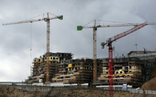 Des immeubles en construction dans la colonie de Ramot, le 27 janvier 2016 à Jérusalem-Est © AHMAD GHARABLI AFP/Archives