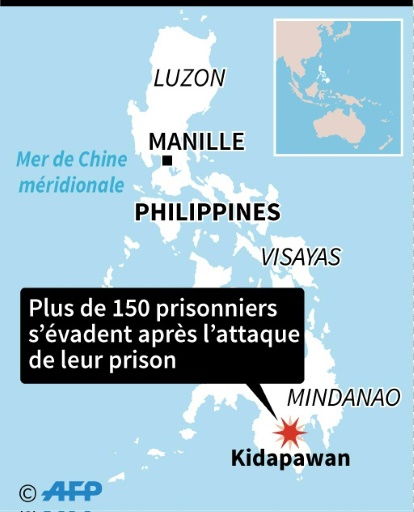 Evasion dans une prison aux Philippines © AFP  AFP