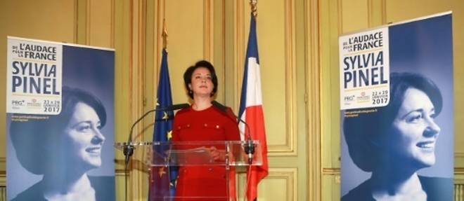 Sylvia Pinel, le 5 janvier 2017 a Paris, lors de la presentation de son programme. 
