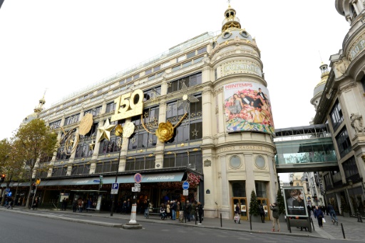 Le grand magasin Printemps le 14 novembre 2014 à Paris © BERTRAND GUAY AFP