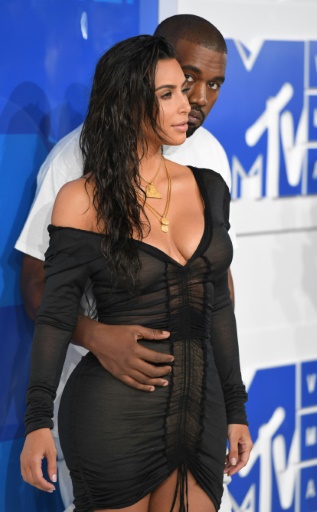 Kim Kardashian et Kanye West le 28 août 2016 à Madison Square Garden à New York © Angela Weiss AFP