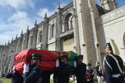 Ultime hommage à l'ex-président portugais Mario Soares à Lisbonne, le 10 janvier 2017 © FRANCISCO LEONG                      AFP