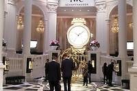 Ambiance de palazzo italien pour le stand IWC, sur le Salon international de la haute horlogerie...