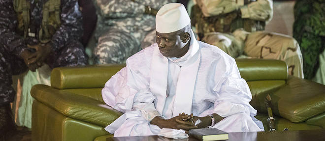 Le president Yahya Jammeh, ici a Banjul le 29 novembre 2016. 