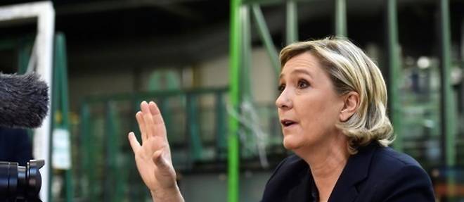 La president du Front national Marine Le Pen a Forbach, en France, le 18 janvier 2017