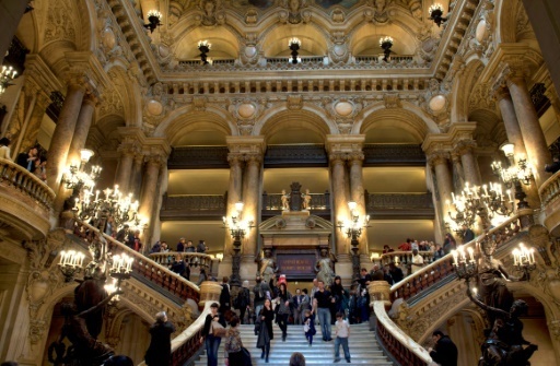 Le Grand Escalier de l'Opera Garnier le 11 mai 2014