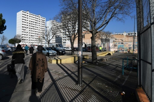 Le 3eme arrondissement de la cite phoceenne, quartier le plus pauvre de France, le 24 janvier 2017 a Marseille