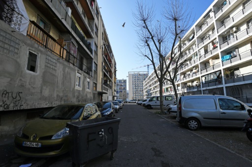 Le 3ème arrondissement de la cité phocéenne, quartier le plus pauvre de France, le 24 janvier 2017 à Marseille © ANNE-CHRISTINE POUJOULAT AFP