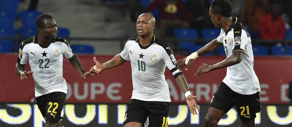 Andre Ayew, buteur decisif sur penalty pour mener le Ghana vers les demi-finales.