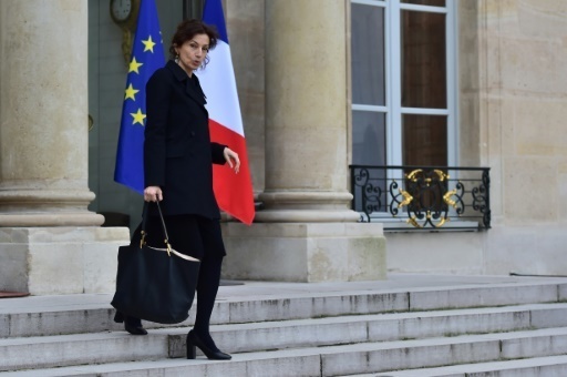 La ministre de la Culture Audrey Azoulay, le 25 janvier 2017 au palais de l'Elysee a Paris
