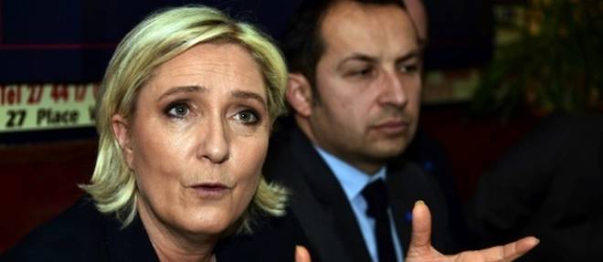 La presidente du Front national Marine Le Pen le 27 janvier 2017 a Bouchain