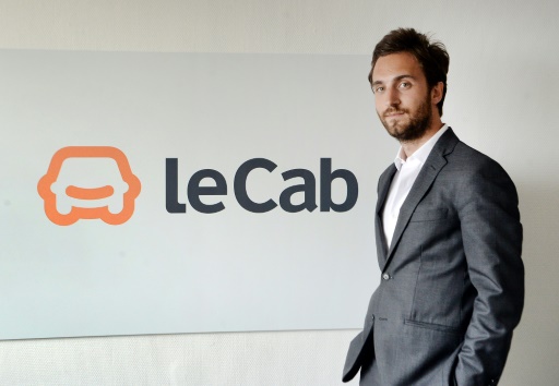 Benjamin Cardoso, ici le 24 Avril 2014, fondateur de LeCab, l'une des applications qui ont formellement répondu aux chauffeurs
 © PIERRE ANDRIEU AFP/Archives