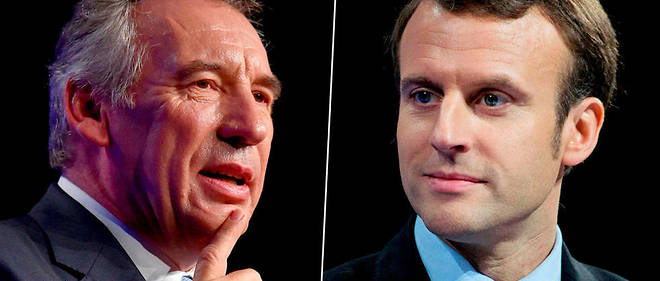 Francois Bayrou et Emmanuel Macron.