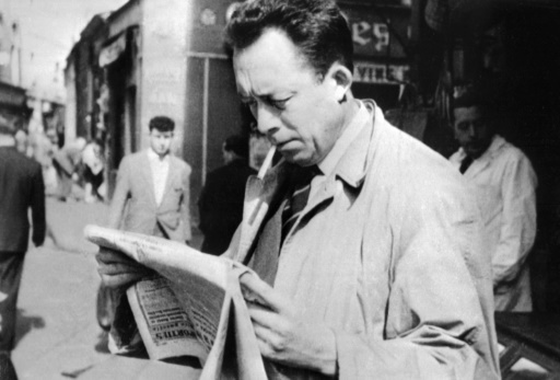 Albert Camus, ecrivain francais, journaliste, philosophe et Prix Nobel de litterature 1957 en 1953