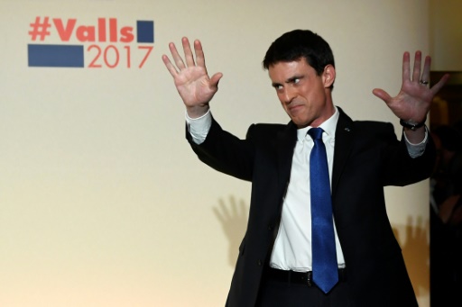 Manuel Valls le 29 janvier 2017, à Paris  © Eric FEFERBERG AFP/Archives