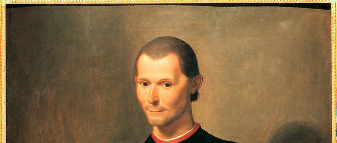 Niccolo di Bernardo dei Machiavelli (Nicolas Machiavel, 1469-1527), homme politique et philosophe italien. Tableau de Santi di Tito (1536-1603) Palazzo Vecchio. Florence.