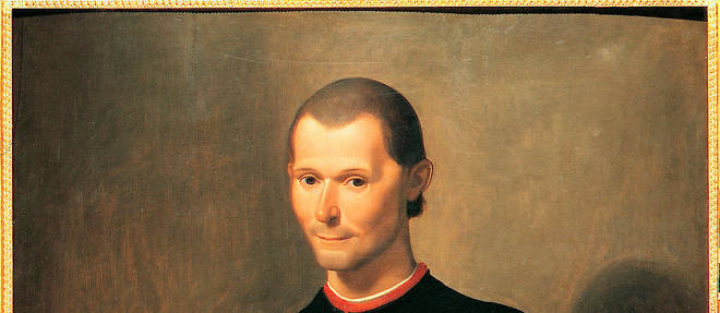 Niccolo di Bernardo dei Machiavelli (Nicolas Machiavel, 1469-1527), homme politique et philosophe italien. Tableau de Santi di Tito (1536-1603) Palazzo Vecchio. Florence.