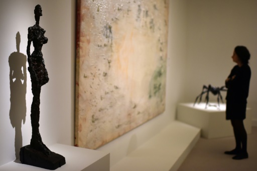 Sculpture d'Alberto Giacometti issue de la collection Koplowitz exposée au musée Jacquemart à Paris, le 28 février 2017 © GABRIEL BOUYS AFP