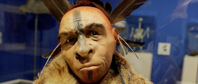 Reconstitution du visage d'un homme de Neandertal. 