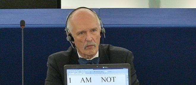 Janusz Korwin-Mikke au Parlement Europeen, le 12 janvier 2015