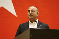Mevlüt Cavusoglu, ministre des Affaires étrangères turc. ©CEM OZDEL