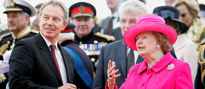 Victoire. Tony Blair, alors Premier ministre, et Margaret Thatcher celebrent en juin 2007 le 25e anniversaire de la guerre des Malouines.