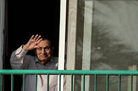 &Eacute;gypte&nbsp;: l'ancien pr&eacute;sident Hosni Moubarak sort de prison
