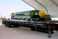 La bombe MOAB, l’arme la plus puissante à la disposition de l’armée américaine hors frappe nucléaire. ©HANDOUT