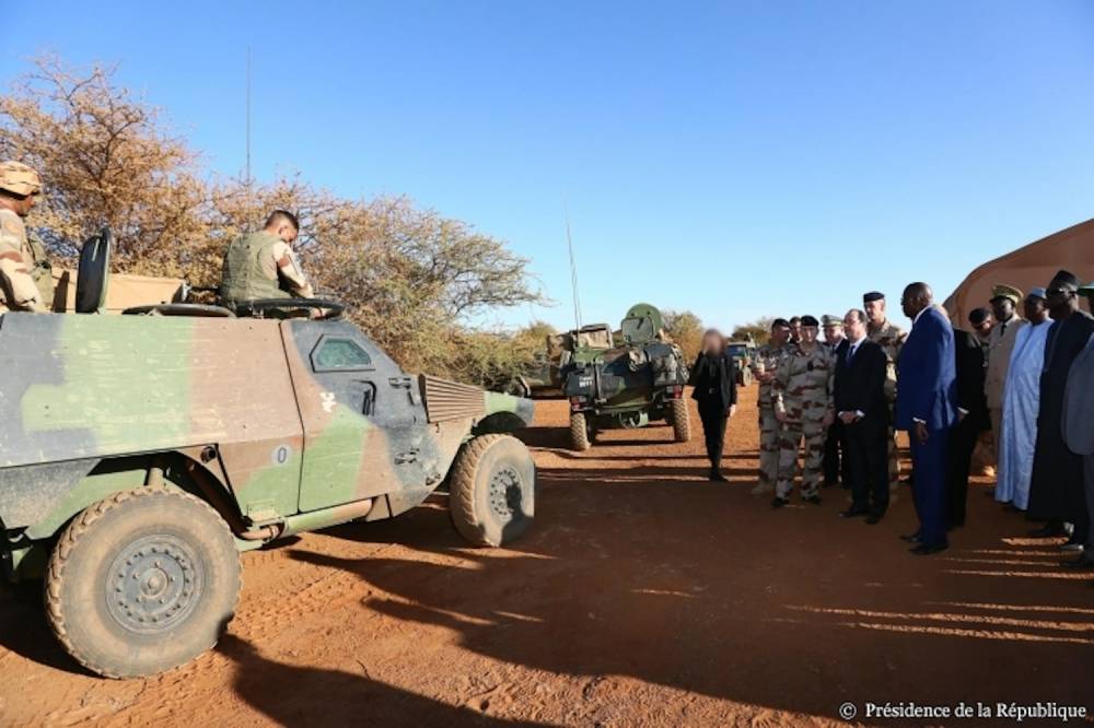 A son arrivée au Mali, le président de la République s'est exprimé depuis Gao. ©  Présidence de la République