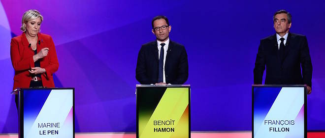 Marine Le Pen, Benoit Hamon et Francois Fillon ont decide d'annuler leurs derniers deplacements de campagne.