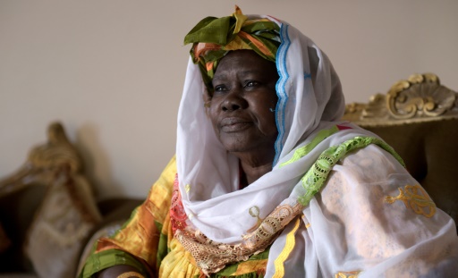 Fatou Cisse, dite "tante Fatou", chez elle à Grand-Mbao, le 16 mars 2017  à la périphérie de Dakar © SEYLLOU AFP