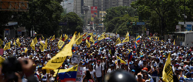 Manifestations contre le gouvernement de Nicolas Maduro.