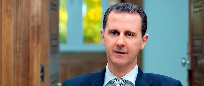 Bachar el-Assad photographie par l'AFP le 12 avril 2017.