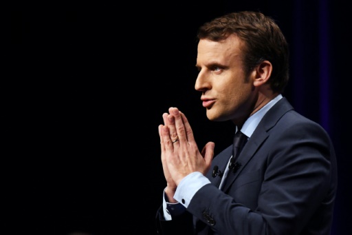 Emmanuel Macron, le 28 février 2017 à Angers © JEAN-FRANCOIS MONIER AFP/Archives