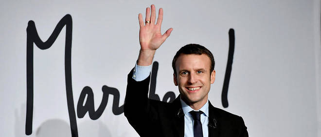 Emmanuel Macron lors d'un meeting En marche ! en decembre 2016, a Talence.