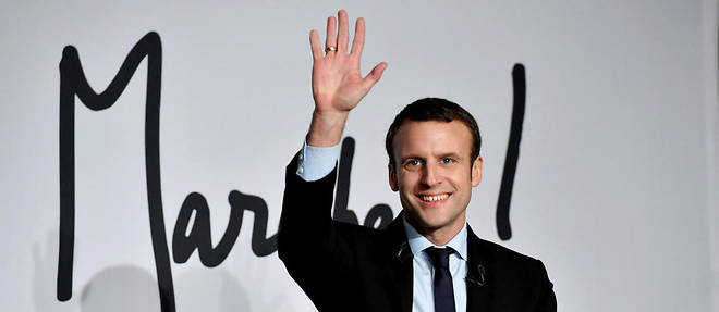 Emmanuel Macron lors d'un meeting En marche ! en decembre 2016, a Talence.