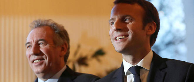 Francois Bayrou ministre d'Etat d'Emmanuel Macron qu'il avait rallie en debut d'annee.