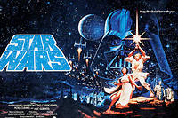 Premier poster de Star Wars (1977).