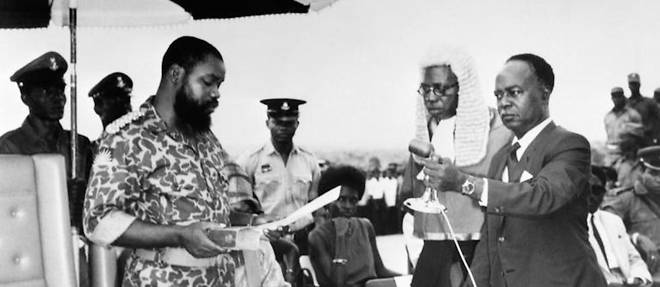 Le 30 mai 1967, le colonel Ojukwu, un officier biafrais, annonce l'etablissement de la Republique du Biafra,