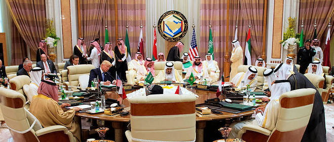 Donald Trump lors du dernier sommet de Conseil de cooperation du Golfe a Riyad le 21 mai. 