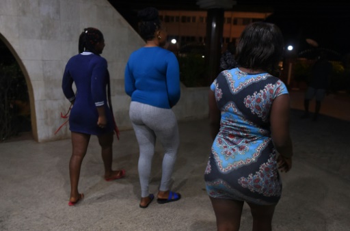 Des prostituées à Benin City, au Nigeria, le 29 mars 2017 © PIUS UTOMI EKPEI AFP