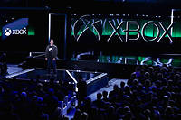 Phil Spencer, a la tete de la division Xbox, le 11 juin dernier, lors de la conference Microsoft Xbox de l'E3, a Los Angeles. (C)Christian Petersen