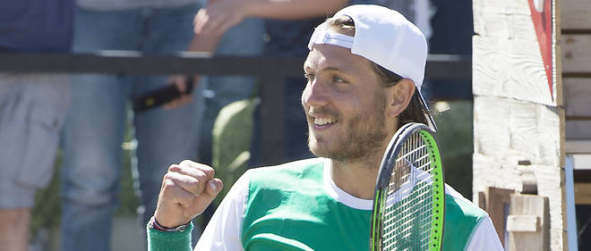 Lucas Pouille a remporte le 3e tournoi ATP de sa carriere, en Allemagne, en s'imposant face au Chilien Feliciano Lopez (4-6, 7-6(5), 6-4).
