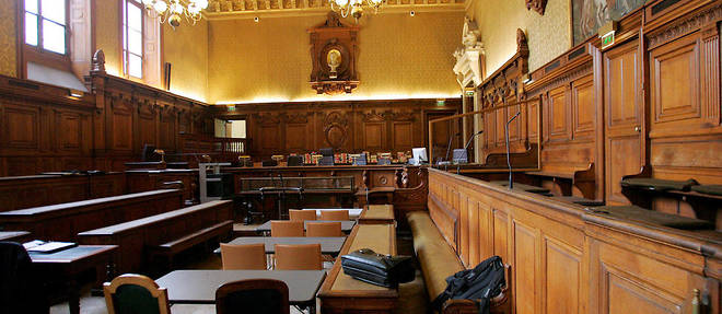 Cour d'assises speciale, au palais de justice a Paris.