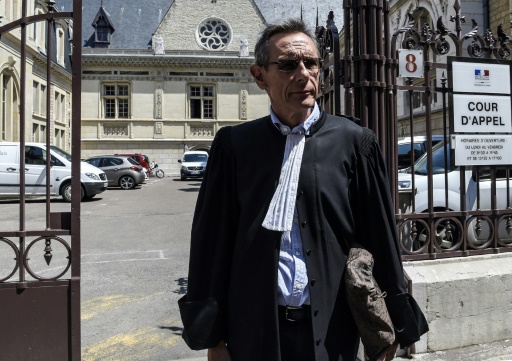 Thierry Moser, avocat des parents de Grégory à Dijon, le 20 juin 2017 © PHILIPPE DESMAZES AFP