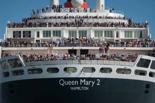 Le Queen Mary 2 est revenu a la maison a Saint-Nazaire