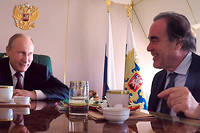 Oliver Stone en tete a tete avec Vladimir Poutine