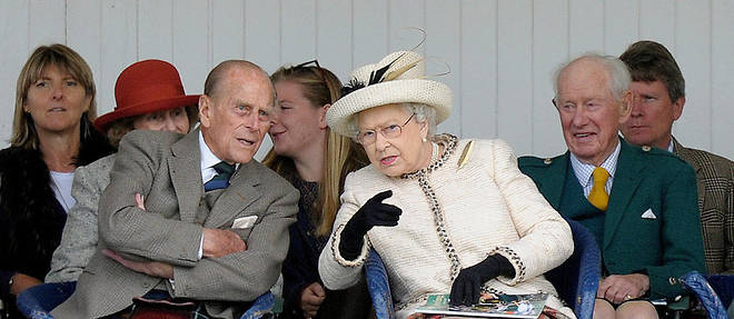 Le prince Philip et son epouse Elizabeth II.
