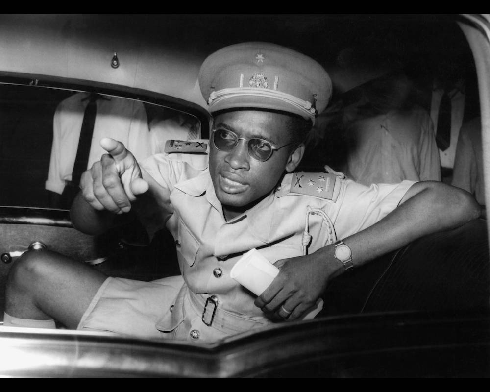 1960 : Mobutu alors colonel et chef d'Etat major de l'armée congolaise.  ©  UPI / AFP
