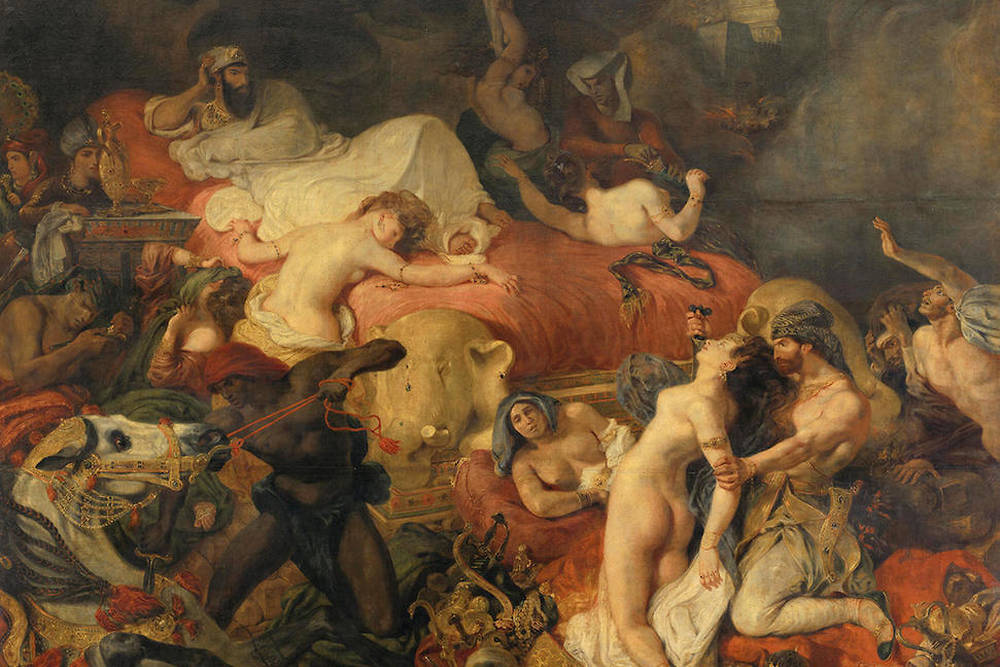 "Mort de Sardanapale" par Eugène Delacroix (Salon de 1827-1828)